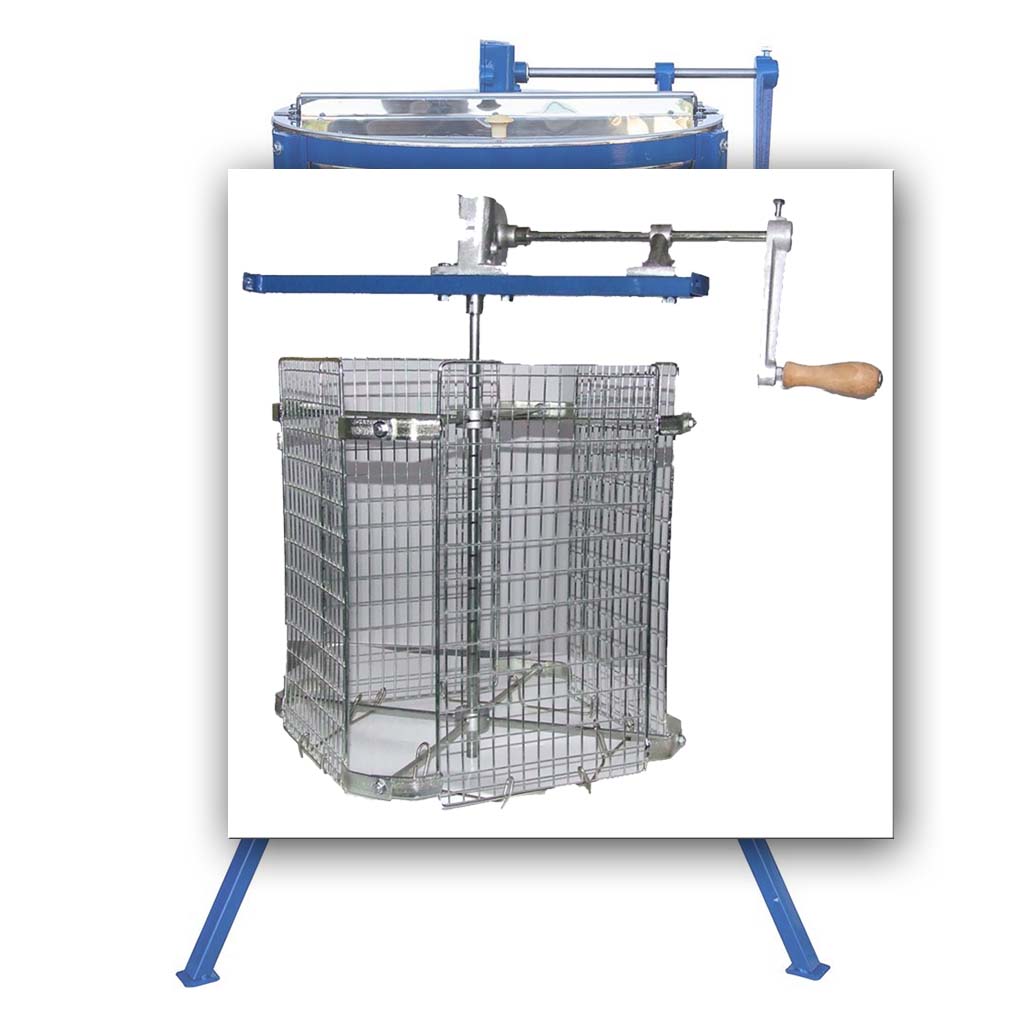 Honey Extractor 4-Cassette Tangential Manual Drive APIMAX