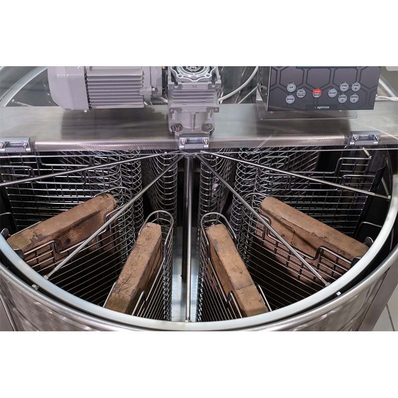 Honey Extractor 10-Cassette Electric Drive 220V INVERTER FULL INOX APIMAX